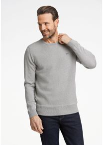 Bison Herren Strickpullover "Bison Strickpullover", grau, Gr. XL, Oberstoff: 100% Baumwolle, Pullover