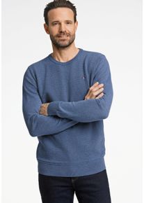 Bison Herren Strickpullover "Bison Strickpullover", blau, Gr. XL, Oberstoff: 100% Baumwolle, Pullover