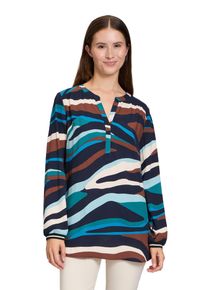 Betty Barclay Damen Schlupfbluse "Betty Barclay Schlupfbluse mit Stehkragen", blau, modisch, Gr. 38, Obermaterial: 100% Viskose., Blusen