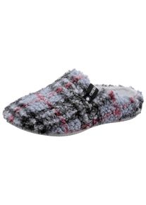 VERBENAS Damen Pantoffel "York Gales", Gr. 35, grau, Textil, klassisch, Schuhe, in karierter Optik