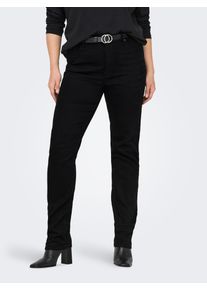 Only CARMAKOMA Damen Slim-fit-Jeans "CARSUI MID SLIM DNM DIA367 NOOS", schwarz, modisch, Gr. 54, unifarben, Denim/Jeans, Obermaterial: 95% Baumwolle,