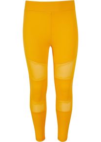 Urban Classics Mädchen Leggings "Urban Classics Damen Girls Tech Mesh Leggings", braun, Gr. 122, unifarben, 80% Polyamid, 20% Elasthan, Hosen
