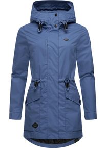 Ragwear Damen Parka "Alysa", blau, modisch, Gr. M, Obermaterial: 100% Polyester, Innenfutter: 100% Polyester, Jacken, stylische Damen Übergangsjacke