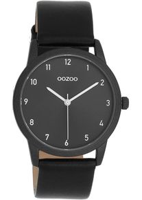 Oozoo Damen Quarzuhr, schwarz, Armbanduhren, Armbanduhr, Damenuhr, Lederarmband