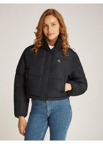 Damen Outdoorjacke "MATTE CROPPED ND PUFFER", schwarz, feminin, Gr. M, Calvin Klein Jeans, unifarben, Web, Obermaterial: 100% Polyester. Futter: 100%