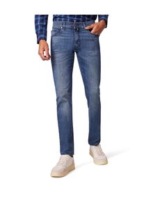 Pierre Cardin Herren 5-Pocket-Jeans "PC-Lyon", blau, casual, Gr. 33, Denim/Jeans, Obermaterial: 84% Baumwolle, 14% Polyester, 2% Elasthan, Jeans, aus