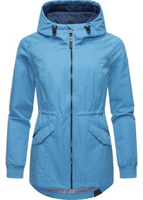 Ragwear Damen Outdoorjacke "Dowey Tech", blau, casual, Gr. L, Außenmaterial: 100% Polyester, Innenfutter: 100% Polyester, Jacken, stylische