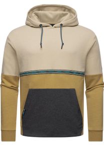 Ragwear Herren Hoodie "Blocky Hoody", beige, Basic, Gr. L, Sweatware, Obermaterial: 70% Baumwolle, 30% Polyester, Sweatshirts, Sportlicher Herren