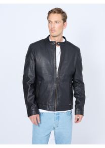 Mustang Herren Lederjacke "Max", schwarz, Gr. L, Obermaterial: 100% Lammleder / Innenfutter: 100% Baumwolle/ Ärmelfutter: 100% Polyester, Jacken