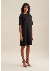 Seidensticker Damen Sommerkleid "Schwarze Rose", schwarz, Gr. 38, unifarben, 100% Polyester, Kleider, Kurzarm Rundhals Uni