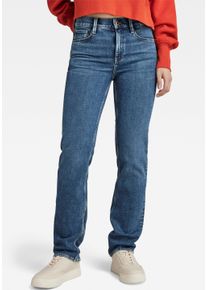 G-Star Raw G-STAR Damen Straight-Jeans "Strace Straight Wmn", blau, casual, Gr. 29, Denim/Jeans, Obermaterial: 99% Baumwolle, 1% Elasthan, Jeans