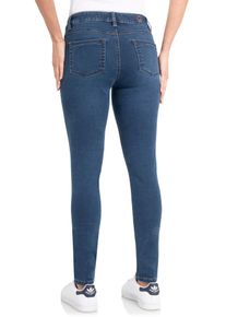 WONDERJEANS Damen Skinny-fit-Jeans, blau, casual, Gr. 36, Abriebeffekte, Denim/Jeans, Obermaterial: 65% Baumwolle, 29% Polyester, 6% Elasthan, Jeans,