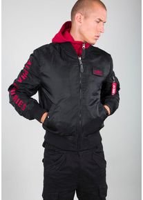 Herren Bomberjacke "MA-1 D-TEC SE", rot, modisch, Gr. M, Alpha Industries, unifarben, Web, Obermaterial: 100% Nylon. Futter: 100% Nylon. Wattierung: