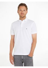 Tommy Hilfiger Herren Poloshirt "1985 REGULAR POLO", weiß, Basic, Gr. XXL, Piquu00e9, Obermaterial: 97% Baumwolle, 3% Elasthan, Shirts, aus
