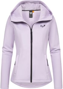 Ragwear Damen Kapuzensweatjacke "Lyshka", lila, sportlich, Gr. XXL, Sweatware, Material: 95% Polyester, 5% Elasthan, Sweatjacken, Sportliche weiche