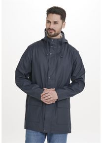 WEATHER REPORT Herren Regenjacke "Torsten", blau, casual, Gr. S, unifarben, 100% Polyester, Jacken, mit verschweißten Nähten