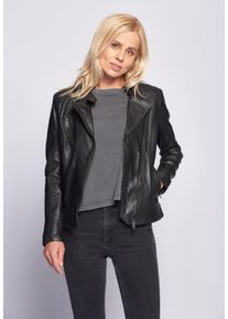 Maze Damen Lederjacke "Sally", schwarz, Gr. XL, Obermaterial: 100% Lammleder / Futter: 100% Polyester, Jacken