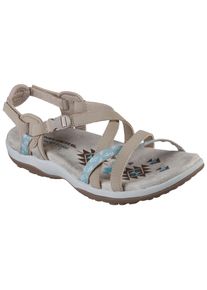 Skechers Damen Sandale "RAGGAE-SLIM", Gr. 40, blau, Lederimitat, Textil, sportlich, Schuhe, Trekking Sandale, Outdoorschuh, Sandale mit Clipverschluss