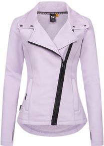 Ragwear Damen Sweatjacke "Saskie", lila, modisch, Gr. XXL, 95% Polyester, 5% Elasthan, Sweatjacken, Modische Damen Kapuzenjacke mit kuschlig weichem