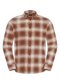 Jack Wolfskin Herren Flanellhemd "WANDERWEG SHIRT M", rot, Gr. XXL, Hauptmaterial: 100% Polyester, Hemden