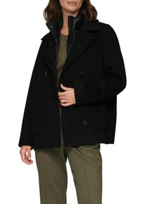 s.Oliver Damen Cabanjacke, schwarz, casual, Gr. 40, unifarben, Obermaterial: 69% Polyester, 27% Wolle, 4% Polyamid. Futter: 100% Polyester, Jacken,