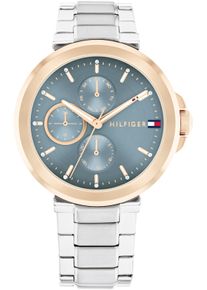 Tommy Hilfiger Damen Multifunktionsuhr "LORI", silber, Armbanduhren, Quarzuhr, Armbanduhr, Damenuhr, Edelstahlarmband, Edelstahlarmband