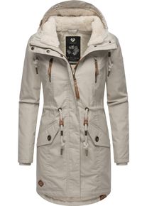 Ragwear Damen Wintermantel "Elsie", grau, casual, Gr. M, Außenmaterial: 65% Polyester, 35% Baumwolle, Innenfutter: 100% Polyester, Wattierung: 100%