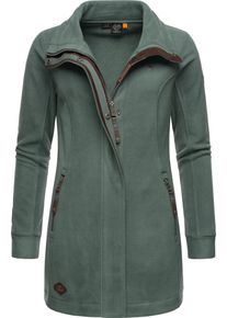 Ragwear Damen Parka "Letrice Fleece", grün, sportlich, Gr. XL, Sweatware, 100% Polyester, Jacken, Sportliche Zip-Fleecejacke mit hohem Kragen