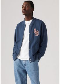 Levi's LEVI'S Herren Bomberjacke "BOMBER CARDIGAN", lila, casual, Gr. L, unifarben, Web, Obermaterial: 100% Baumwolle, Jacken, mit Prints