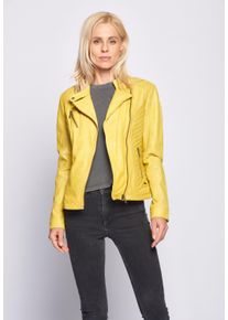 Maze Damen Lederjacke "Sally", gelb, Gr. XL, Obermaterial: 100% Lammleder / Futter: 100% Polyester, Jacken