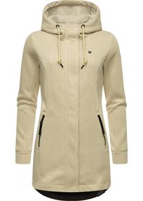Ragwear Damen Kapuzensweatjacke "Letti Bonded", beige, sportlich, Gr. XXXL, Feinstrick, Sweatware, Obermaterial: 100% Polyester, Innenfutter: 100%
