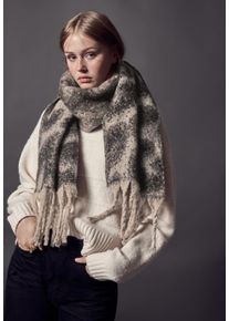 Damen Schal, braun, casual, STREET ONE STUDIO, Animalmuster, Stoff, 100% Polyester, Modetücher, mit Leo-Muster