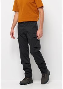 Jack Wolfskin Herren Outdoorhose "ARCTIC ROAD CARGO M", schwarz, Gr. 52, Hauptmaterial: 64% Polyester, 32% Cotton organic, 4% Elastane; Futter: 65%