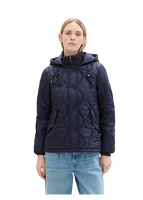 Tom Tailor Damen Steppjacke, blau, casual, Gr. M, unifarben, Steppware, Web, Obermaterial: 100% Polyester. Futter: 100% Polyester, Jacken, mit Kapuze