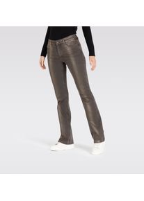 MAC Damen Bootcut-Jeans "Dream-Boot", braun, casual, Gr. 34, Denim/Jeans, Obermaterial: 93% Baumwolle, 5% Elastomultiester, 2% Elasthan, Jeans,