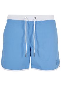 Urban Classics Herren Badeshorts "Urban Classics Herren Retro Swimshorts", blau, Gr. XXL, 100% Polyamid, Badehosen