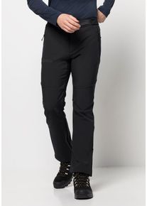 Jack Wolfskin Herren Softshellhose "STOLLBERG PANTS M", schwarz, Gr. 48, Hauptmaterial: 94% Polyester, 6% Elastane, Hosen