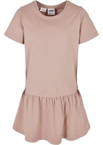 Urban Classics Mädchen Shirtkleid "Urban Classics Damen Girls Valance Tee Dress", rosa, klassisch, Gr. 158, unifarben, 100% Baumwolle, Kleider