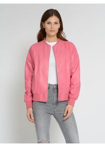 Maze Damen Blouson "42021223", pink, Gr. S, Obermaterial: 100% Lammleder / Futter: 100% Viskose / Ärmelfutter: 100% Polyester / Strick: 100%