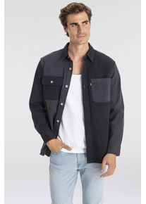 Levi's LEVI'S Herren Hemdjacke "UTILITY SHACKET", schwarz, casual, Gr. S, mehrfarbig, Web, Obermaterial: 100% Baumwolle, Jacken, mit zwei Brusttaschen