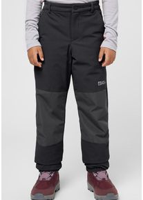 Jack Wolfskin Kinder Outdoorhose "RASCAL WINTER PANTS K", schwarz, Gr. 128, Obermaterial: 92% Polyamid, 8% Elastan; Kontrast: 100% Polyester; Futter: