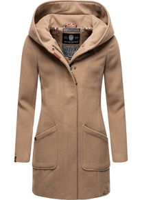 Marikoo Damen Wintermantel "Maikoo", grau, modisch, Gr. 4XL, Oberstoff: 90% Polyacryl, 8% Viskose, 2% Elasthan, Futter: 100% Polyester, Ärmelfutter: