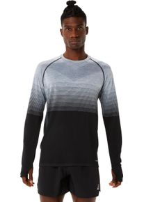 asics Herren Langarmshirt "SEAMLESS LS TOP", grau, sportlich, Gr. M, meliert, mehrfarbig, Web, Obermaterial: 53% Polyester, 47% Nylon, Shirts