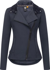 Ragwear Damen Sweatjacke "Saskie", blau, modisch, Gr. S, 95% Polyester, 5% Elasthan, Sweatjacken, Modische Damen Kapuzenjacke mit kuschlig weichem