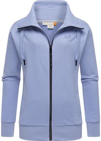 Ragwear Damen Sweatjacke "Shocky", blau, casual, Gr. L, Obermaterial: 70% Baumwolle, 30% Polyester; Innenfutter: 70% Baumwolle, 30% Polyester,