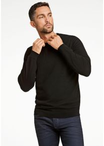 LINDBERGH Herren Strickpullover "LINDBERGH Strickpullover", schwarz, Gr. XXXL, Oberstoff: 100% Schurwolle (Merino), Pullover