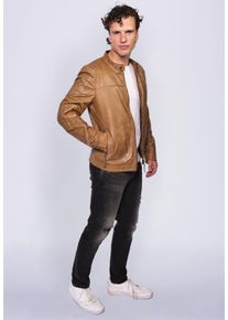 Maze Herren Lederjacke "71Jack", braun, Gr. M, Obermaterial: 100% Lammleder / Futter: 100% Baumwolle / Ärmelfutter: 100% Polyester, Jacken