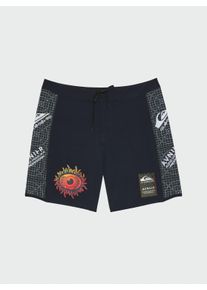 Quiksilver Herren Boardshorts "AVNIER Blur", schwarz, Gr. 31, 53% Polyester, 35% Polyester, 12% Elasthan, Hosen