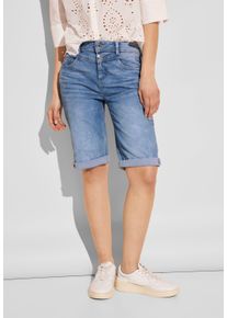Street One Damen Skinny-fit-Jeans, blau, casual, Gr. 24, unifarben, Jeans, 63% Baumwolle, 25% Polyester, 10% Viskose, 2% Elasthan, Jeans