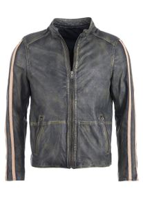 JCC Herren Bikerjacke "Newton2", schwarz, Gr. XL, Obermaterial: 100% Leder, Schaf / Futter: Polyester, Jacken